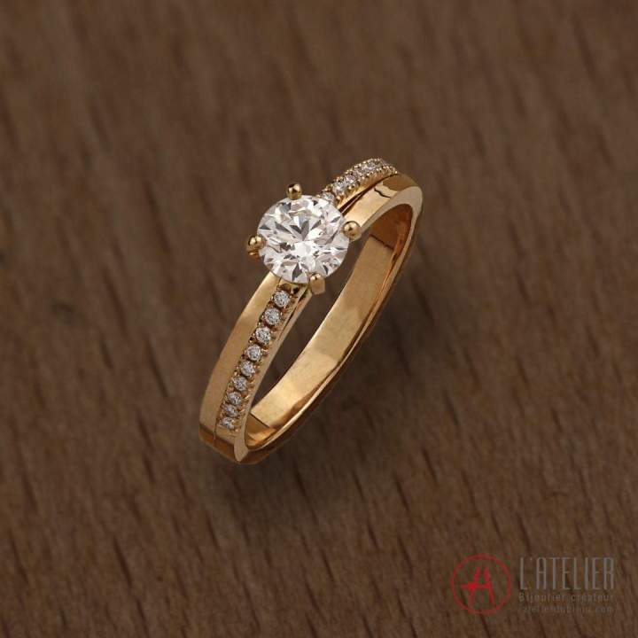 or jaune et diamants